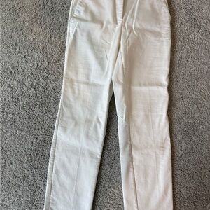 Zara White Cropped Pants